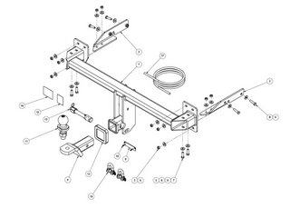 TOWBAR & WIRING KIT VOLVO XC40  5DR SUV 1/18 - ON