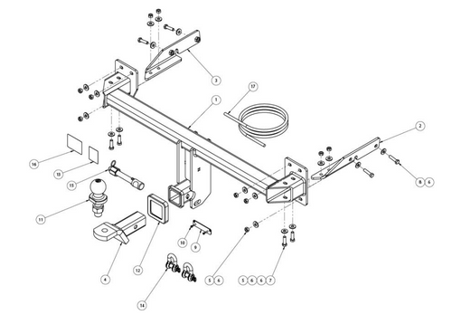 TOWBAR & WIRING KIT VOLVO XC40  5DR SUV 1/18 - ON