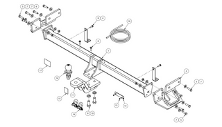 TOWBAR & WIRING KIT KIA CERATO SED 04/18 - 04/21