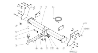 TOWBAR & WIRING KIT RG COLORADO TUB W/STEP