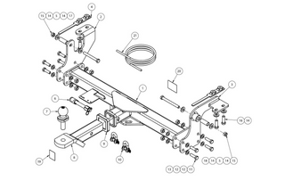 TOWBAR & WIRING KIT SUZUKI JIMNY GJ 3DR  11/18-ON