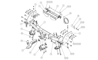 TOWBAR & WIRING KIT MQ TRITON TUB XBAR 5/15-11/18