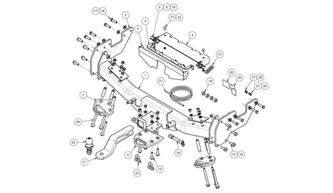 HILUX TUB XBAR 10/15-ON  T=18