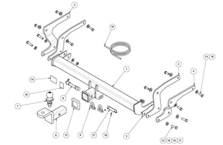 TOWBAR & WIRING KIT TOYOTA RAV 4  JAN 2019 - ON