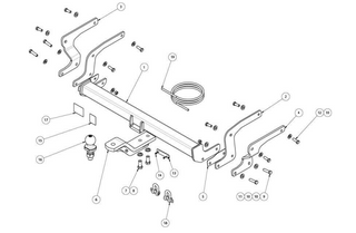 TOWBAR & WIRING KIT TOYOTA RAV 4 GEN5 5DR 01/19-ON