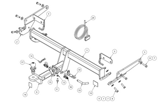 TOWBAR & WIRING KIT MAZDA 6 WAGON 3/18 -ON