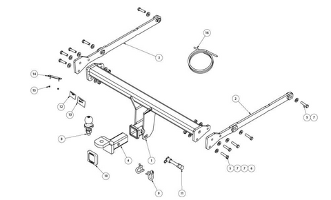 TOWBAR & WIRING KIT MAZDA CX30 DM  11/19-ON T=4943