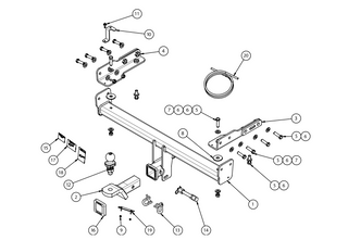 TOWBAR & WIRING KIT SUBARU OUTBACK GEN 6  21-ON