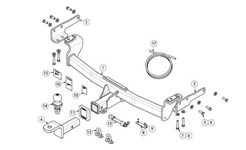 TOWBAR & WIRING KIT MITSUBISHI OUTLANDER 08/21 -ON