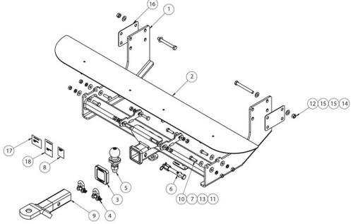 TOWBAR & WIRING KIT MER SPRINTER NCV3/VW