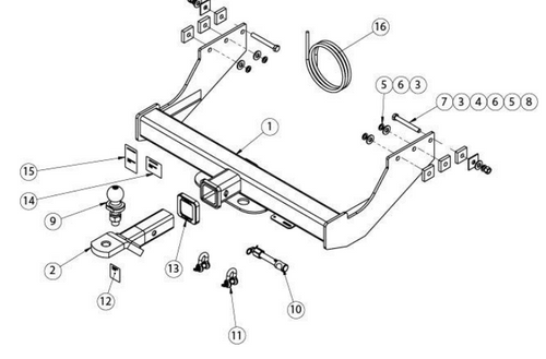 TOWBAR & WIRING KIT TRANSIT VM VAN & BUS