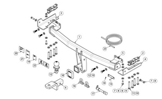 TOWBAR & WIRING KIT R/ROVER EVOQUE 12/18-10/20