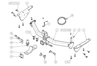 TOWBAR & WIRING KIT NISSAN PATROL Y62 08/19-ON