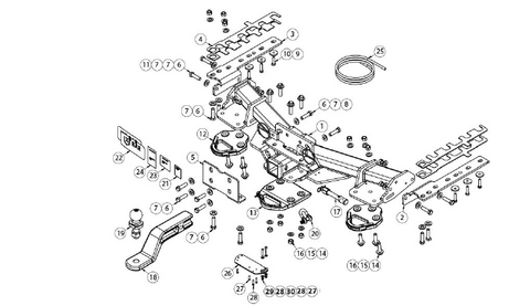 150 PRADO X-BAR  REQ-4826  DOESN'T FIT FLAT T/GATE