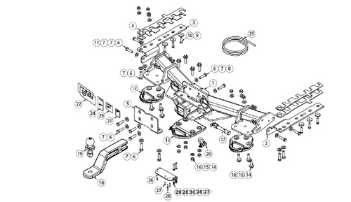 150 PRADO X-BAR  REQ-4826  DOESN'T FIT FLAT T/GATE