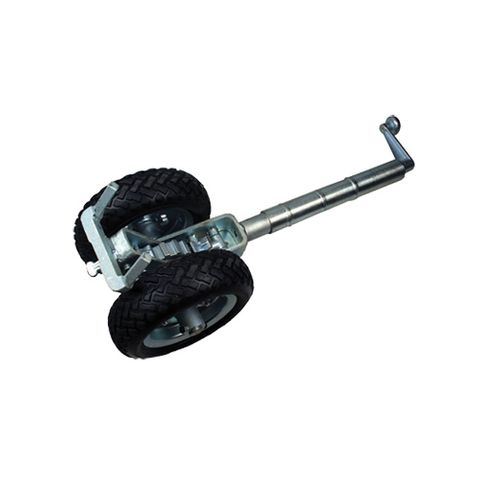 Jockey Wheel 10in Ratchet Drive Dual Sol