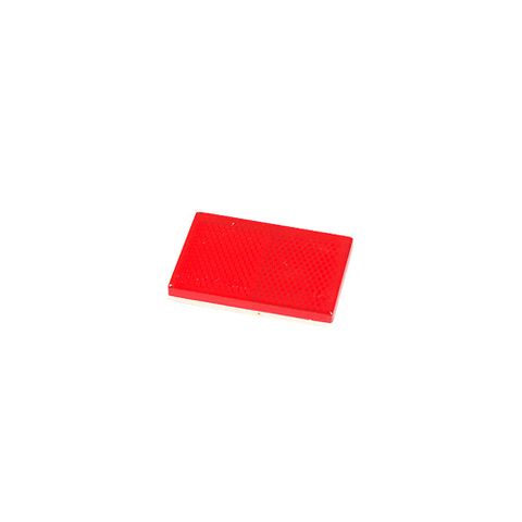 Reflector Red Stick On 60x40mm