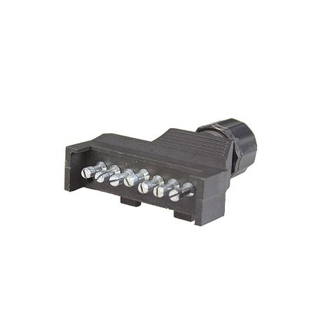 Plug 7 pin Flat Plastic