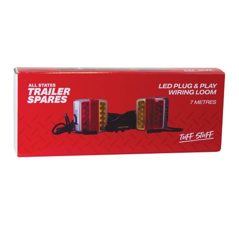 LED Plug and Play Wiring Loom 7 metres 7 Pin Flat Plug