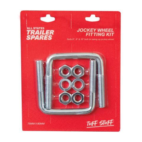 Jockey Wheel U Bolt Fitting Kit suits 75x50mm Drawbar