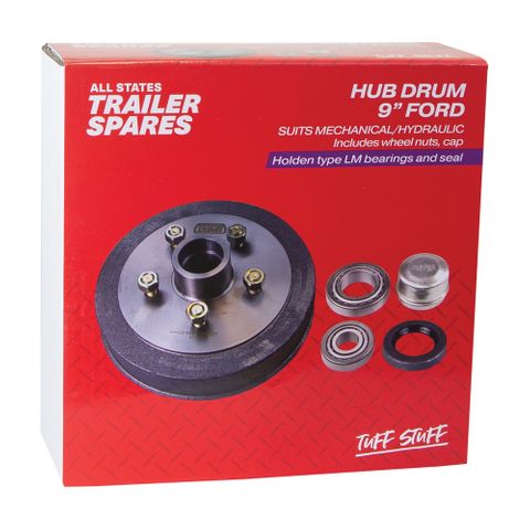Ford 9inch Hub Drum LM Bearings Seal & Cap