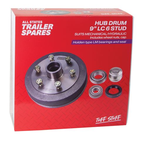 Landcruiser 6 Stud 9inch Hub Drum LM Bearings Seal & Cap