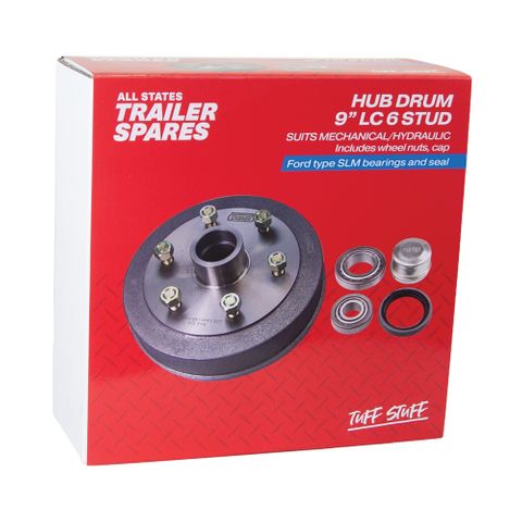 Landcruiser 6 Stud 9inch Hub Drum SLM Bearings Seal & Cap