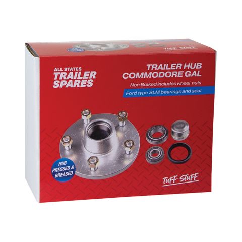 Commodore Lazy Galvanised Hub SLM Bearings Seal & Cap