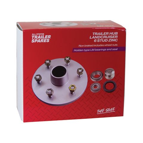 Landcruiser 6 Stud Lazy Galvanised Hub LM Bearings Seal Cap