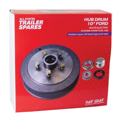 Ford 10inch Hub Drum LM Bearings Seal & Cap