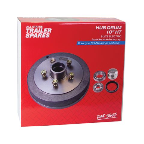 HT Hub Drum 10in Brg Seal Cap SLM