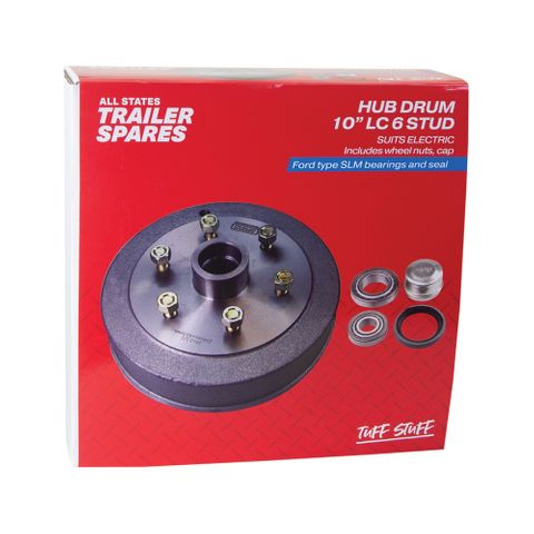 Landcruiser 6 Stud 10inch Hub Drum SLM Bearings Seal & Cap