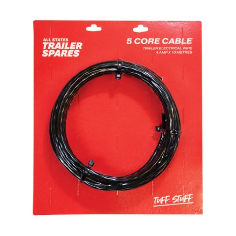 Cable 5 Core Coloured 4 amp x 10 Mtrs