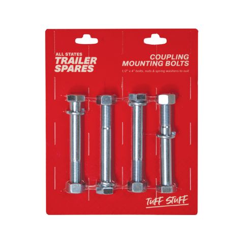 Bolt 1/2x4inch UNF Grade 5 with Nut (4 per pack)
