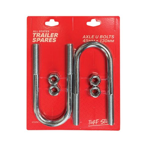 U Bolt 45mmx130mm Round inc Nut (2 per pack)