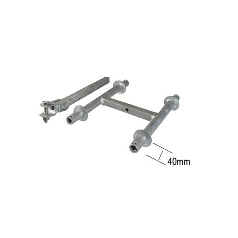 Wobble Bracket Quad GAL 40mm Shank