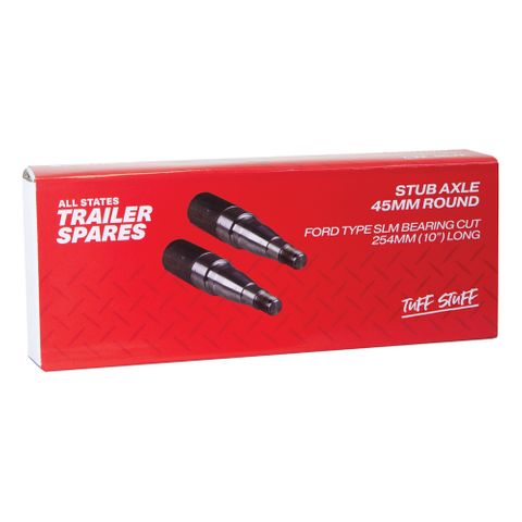 Stub Axles 45mm Round SLM 10inch
