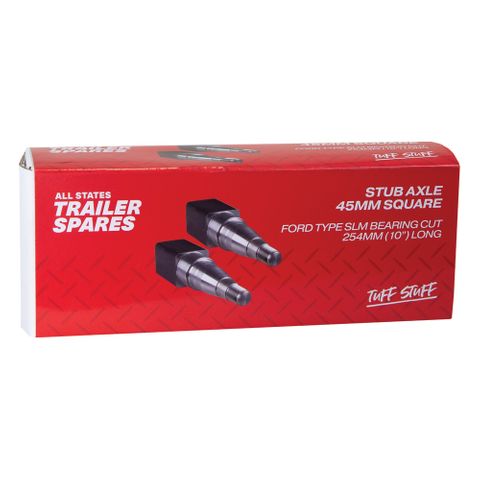 Stub Axles 45mm Square SLM 10inch