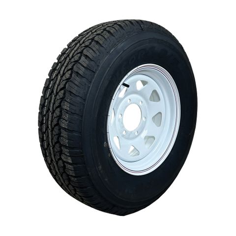 Rim & Tyre 15x6 LC6 White