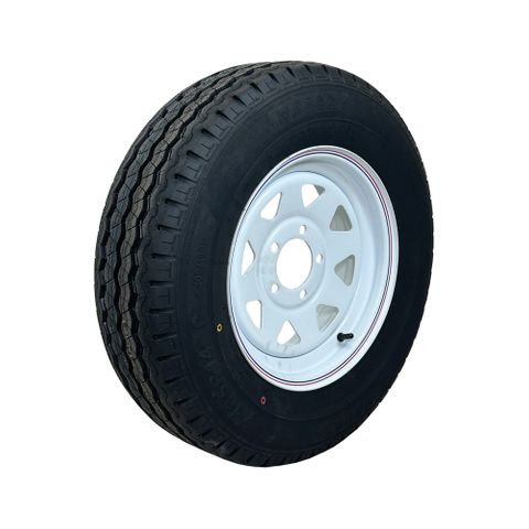 Rim & Tyre 14x5.5 FORD White O/S