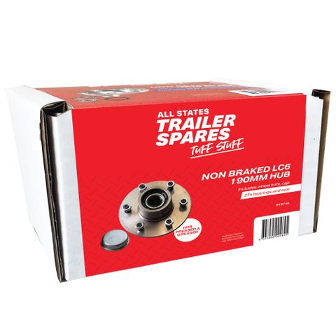 Landcruiser 6 Stud 2tn Lazy Black Hub w/2tn bearings
