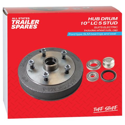 Landcruiser 5 Stud 10inch Hub Drum SLM Bearings Seal & Cap