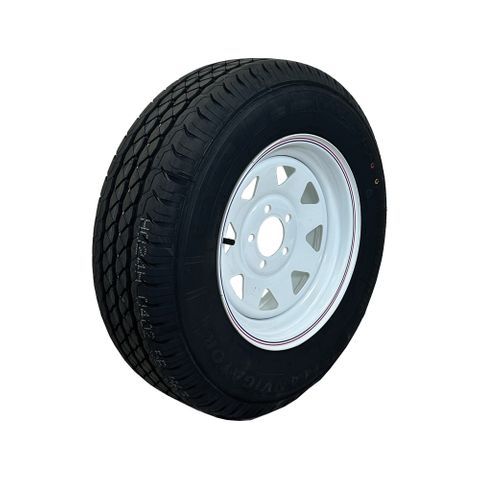 Rim & Tyre 14x6 HT White