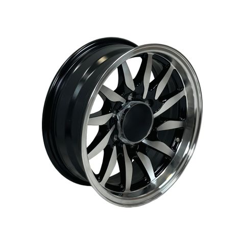 Rim & Cap 16x6 Alloy LC6 (6x139.7) Blk Gloss
