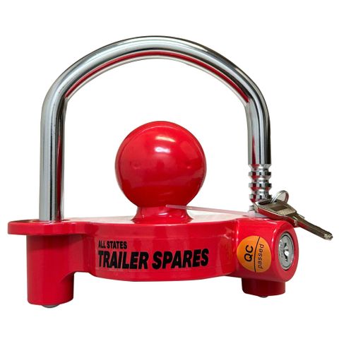 Coupling Lock with Key - Red