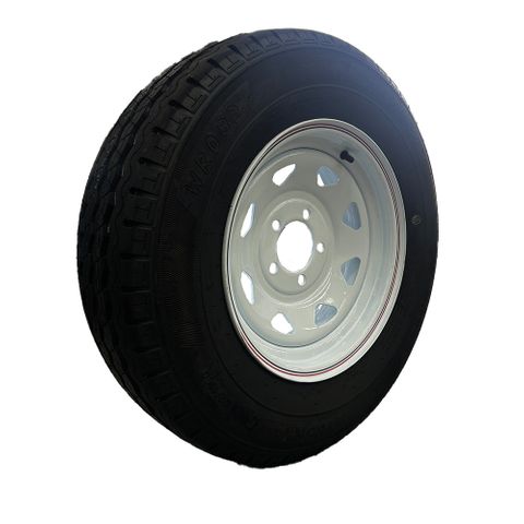 Rim & Tyre 14x5.5 FORD White 0/OS