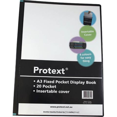Display Book A4 20f/p Insert Clearfront