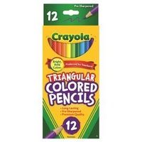 Coloured Pencils Crayola 12's Triangular