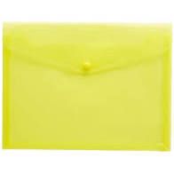 Plastic Document Wallet A4(osmer)Yellow