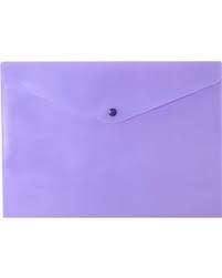 Plastic Document Wallet A4(osmer) Purple